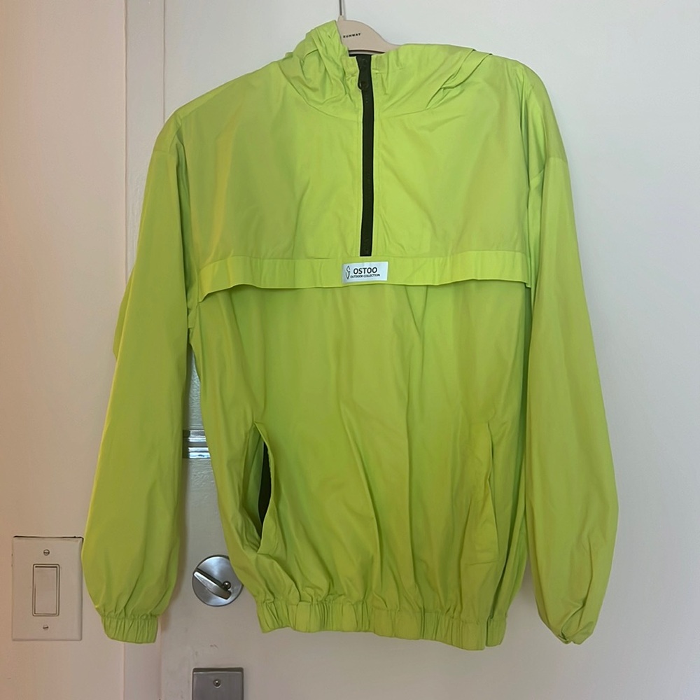 Green athletic jacket